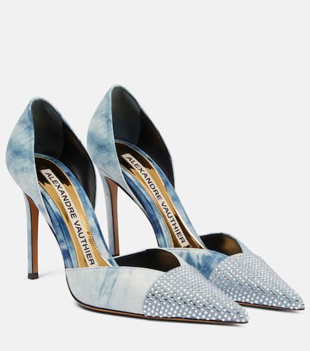 Tie-dye embellished denim pumps - Alexandre Vauthier - Modalova