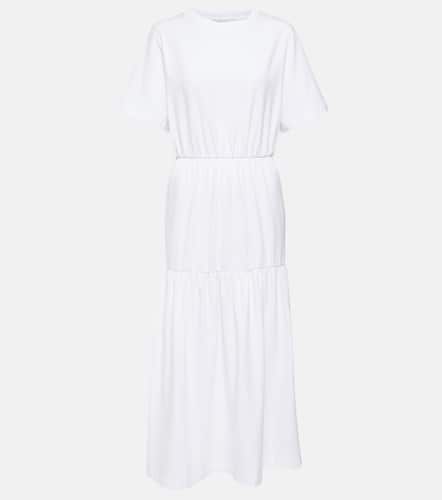 Cotton jersey tiered midi dress - Max Mara - Modalova