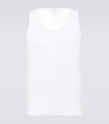 Ribbed-knit cotton-blend tank top - Bottega Veneta - Modalova