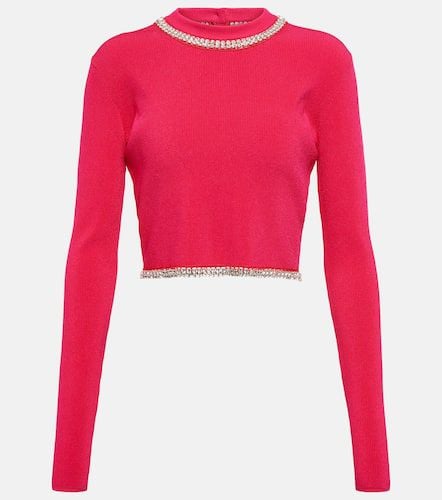 Rabanne Embellished ribbed-knit top - Rabanne - Modalova