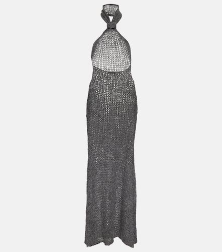 Halterneck alpaca-blend maxi dress - Ann Demeulemeester - Modalova