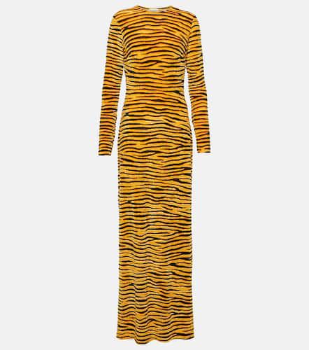 Tiger-print velvet maxi dress - Rabanne - Modalova