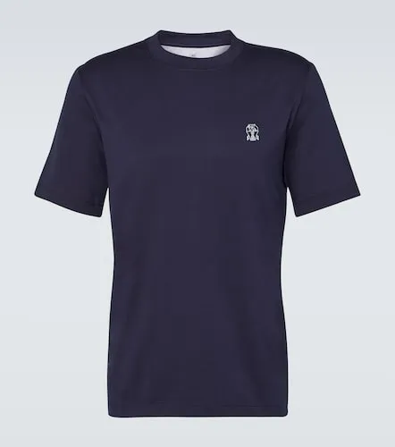 Printed cotton T-shirt - Brunello Cucinelli - Modalova