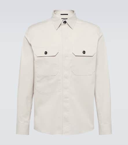 Zegna Cotton-blend canvas overshirt - Zegna - Modalova