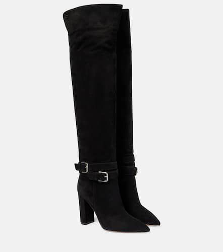 Suede over-the-knee boots - Gianvito Rossi - Modalova