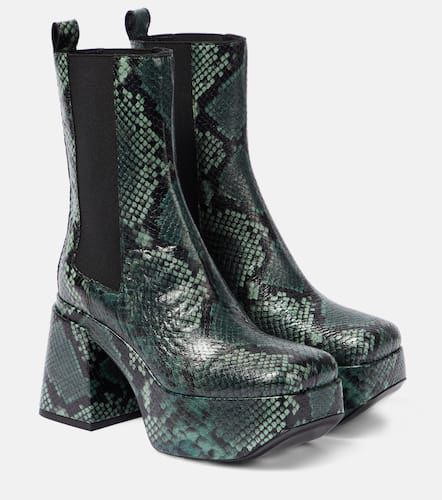 Snake-printed leather Chelsea boots - Dorothee Schumacher - Modalova