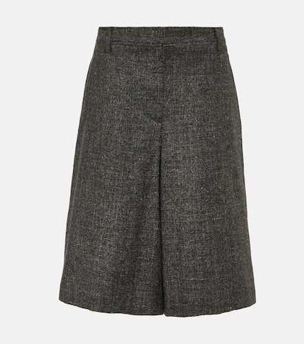 Wool-blend bermuda shorts - Brunello Cucinelli - Modalova