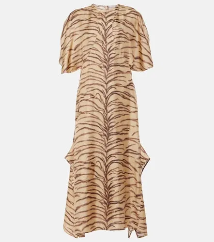 Vestido midi de seda estampado - Stella McCartney - Modalova