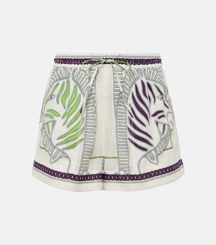 Shorts de lino estampados - Tory Burch - Modalova