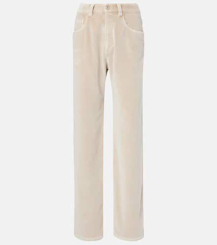 Dyed cotton wide-leg pants - Brunello Cucinelli - Modalova