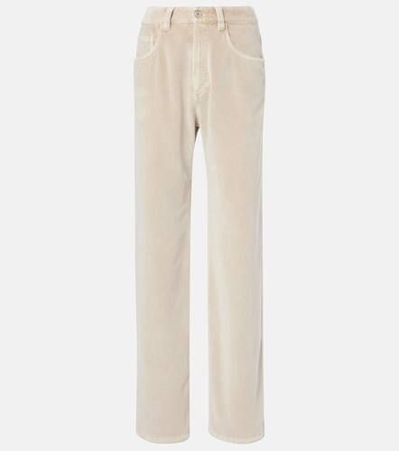 Dyed cotton wide-leg pants - Brunello Cucinelli - Modalova