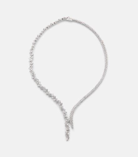 Collar Y-Couture de oro blanco de 18 ct con diamantes - Yeprem - Modalova