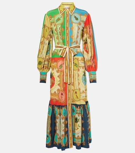 Alémais Vestido camisero Monte de lino estampado - Alemais - Modalova