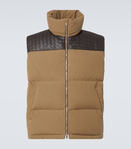 Intrecciato cotton poplin down vest - Bottega Veneta - Modalova