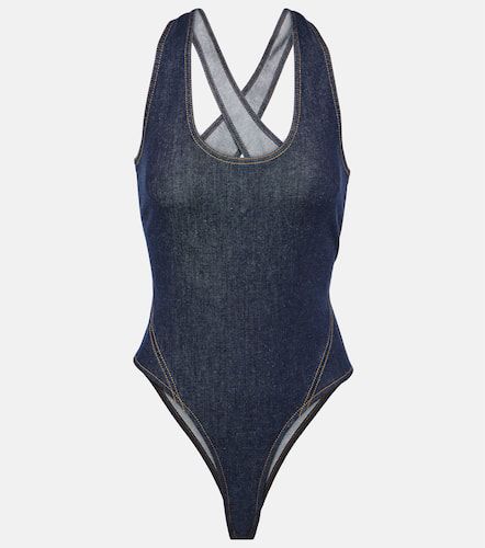 AlaÃ¯a Denim bodysuit - Alaia - Modalova