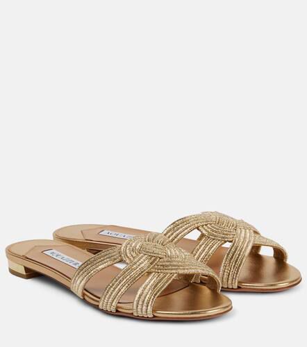 Aquazzura Felix satin slides - Aquazzura - Modalova