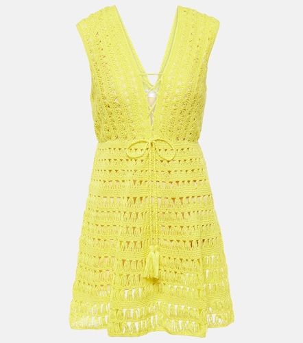 Vestido corto Bianca de croché de algodón - Anna Kosturova - Modalova