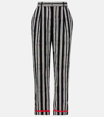 Striped cotton straight pants - Dolce&Gabbana - Modalova