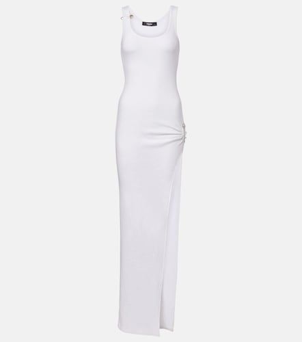 Vestido largo Safety Pin en mezcla de algodón - Versace - Modalova