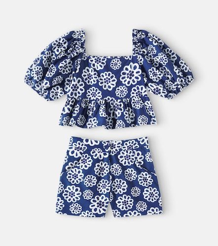 Fábula Set de top y shorts de algodón floral - Fabula - Modalova