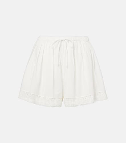 Isla crochet-trimmed cotton shorts - Ulla Johnson - Modalova