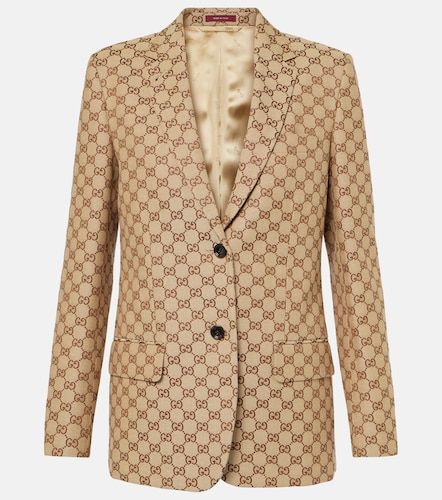 Gucci Blazer in canvas GG - Gucci - Modalova