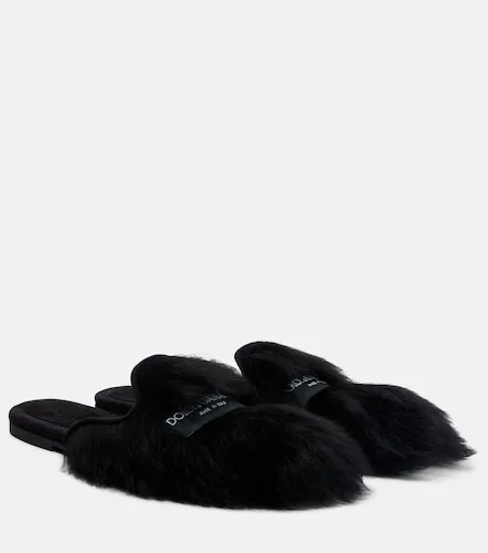 Dolce&Gabbana Mules de borrego - Dolce&Gabbana - Modalova