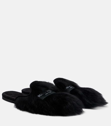 Slippers aus Shearling - Dolce&Gabbana - Modalova
