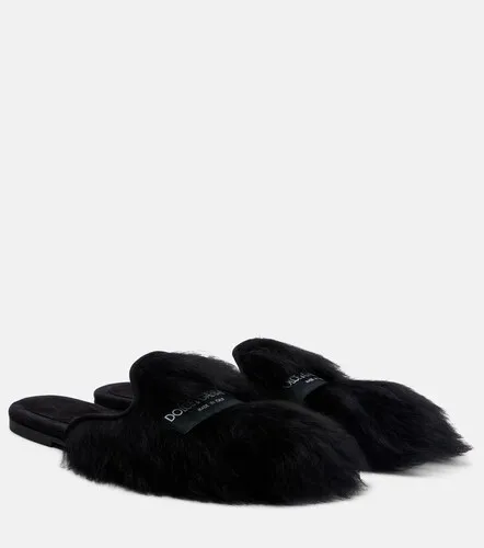 Slippers aus Shearling - Dolce&Gabbana - Modalova