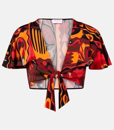 Crop top Kwango de jersey y satén - Pucci - Modalova