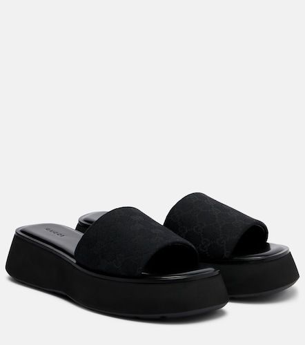 Gucci GG canvas platform slides - Gucci - Modalova