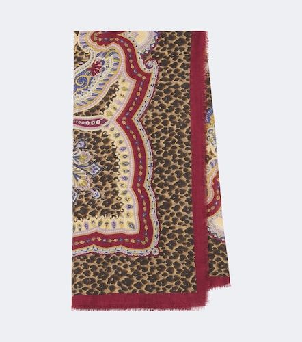 Sciarpa in modal e cashmere con stampa - Etro - Modalova