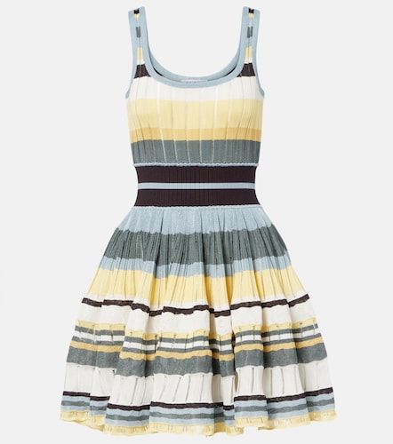 Alaïa Abito corto in maglia a righe - Alaia - Modalova