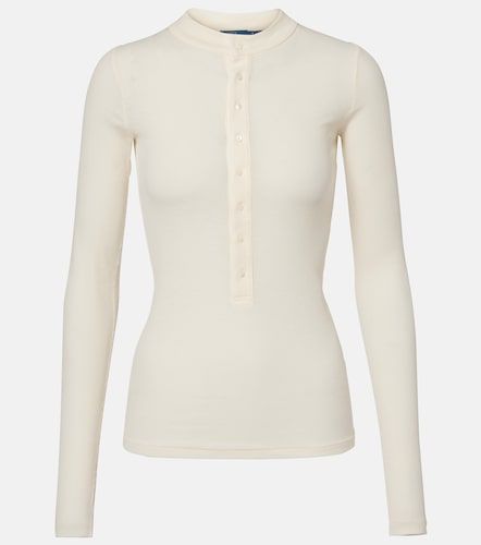 Camiseta con botones de jersey de algodón - Polo Ralph Lauren - Modalova
