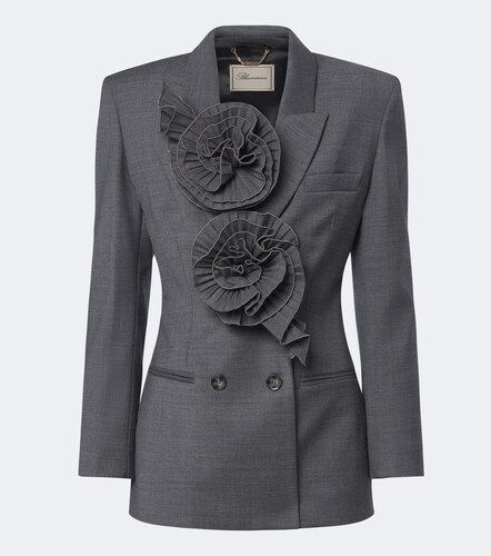 Blumarine Floral-applique blazer - Blumarine - Modalova