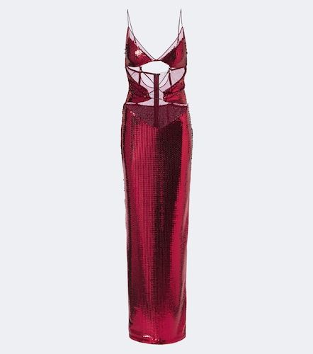 Abito lungo con paillettes e cut-out - Nensi Dojaka - Modalova