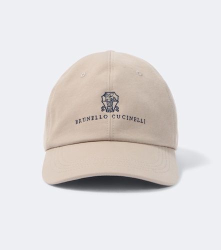 Cappello da baseball in canvas con logo - Brunello Cucinelli - Modalova