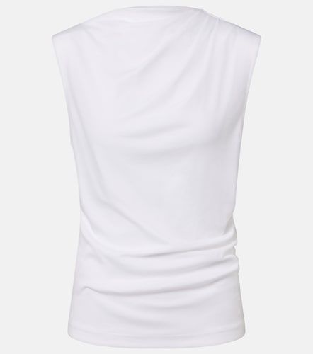 Vince Draped cotton jersey top - Vince - Modalova