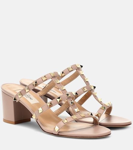 Sandalias Rockstud de piel - Valentino Garavani - Modalova