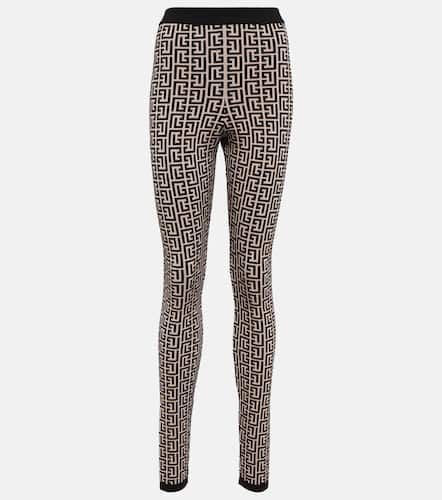 Balmain Monogram high-rise leggings - Balmain - Modalova