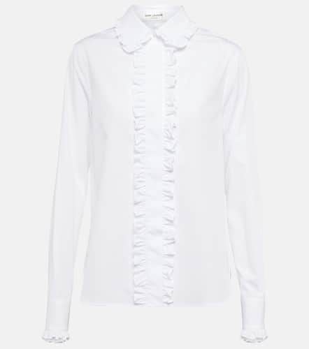 Saint Laurent Ruffled cotton shirt - Saint Laurent - Modalova