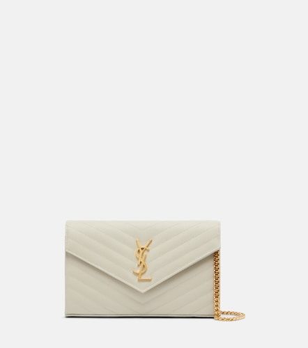 Cassandre matelasse leather wallet on chain - Saint Laurent - Modalova
