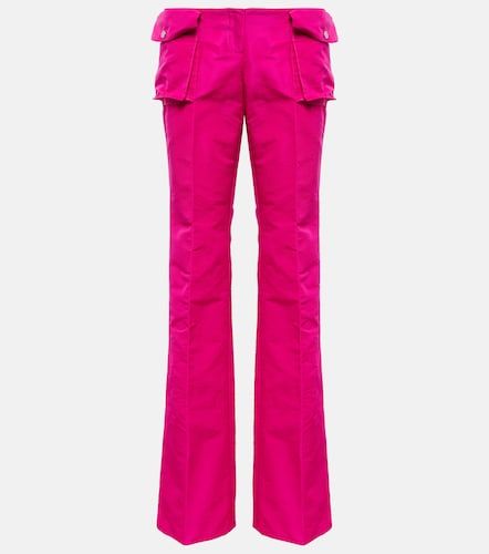 Low-rise satin cargo pants - LaQuan Smith - Modalova