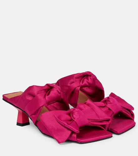 Ganni Bow-trimmed mules - Ganni - Modalova