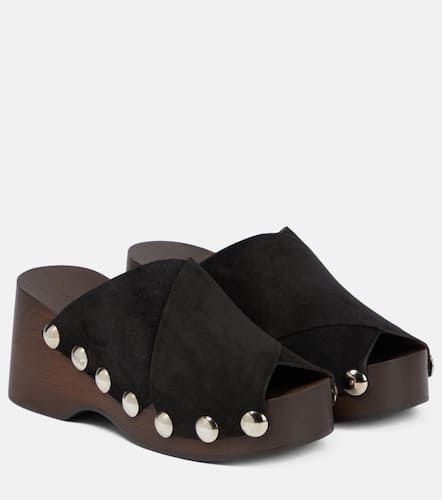 Ganni Embellished suede clogs - Ganni - Modalova