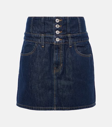 Corset denim high-rise miniskirt - Re/Done - Modalova