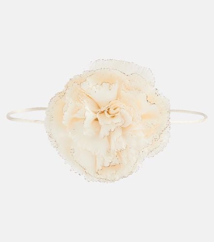 Floral-appliquÃ© satin choker - Saint Laurent - Modalova