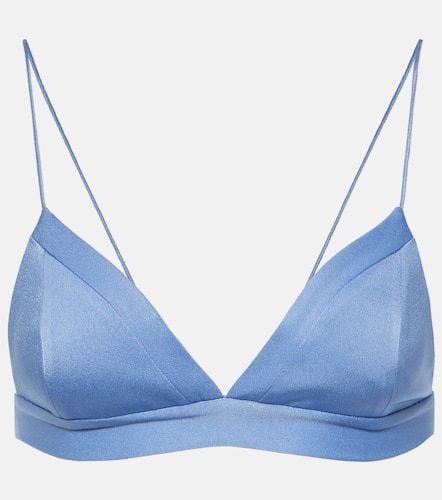 Triangle satin crêpe bra top - Alex Perry - Modalova