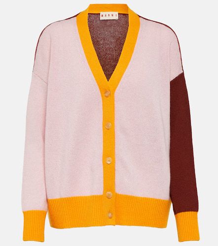 Color-blocked cashmere cardigan - Marni - Modalova