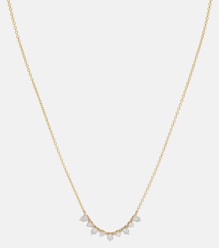 Perfect Pear 10kt necklace with diamonds - Stone and Strand - Modalova